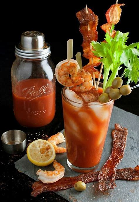 Bloody Mary Drink Happy Hour Pinterest