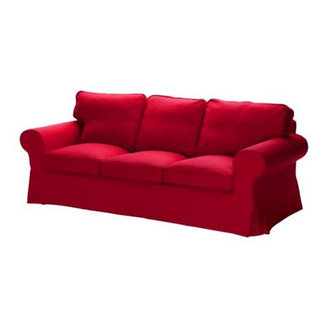 Ikea Ektorp 3 Seat Sofa Slipcover Cover Idemo Red