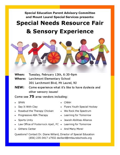 Mt Laurel Sp Needs Resource Fair Flyer Bbs Clutter Solutions