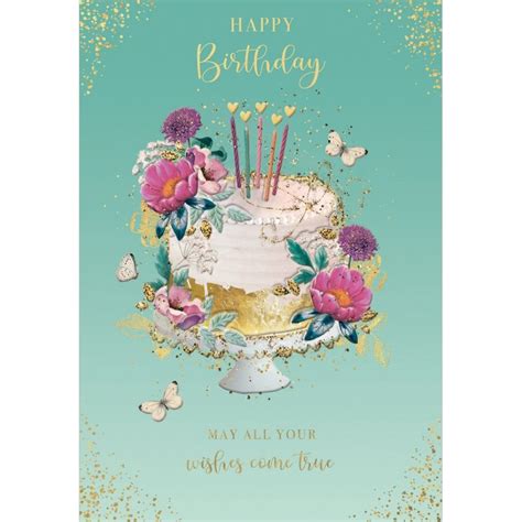 May All Your Wishes Come True Birthday Greeting Card