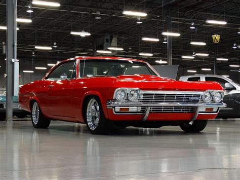 1965 Chevrolet Chevy Red Impala Classic Cars Wallpapers Hd