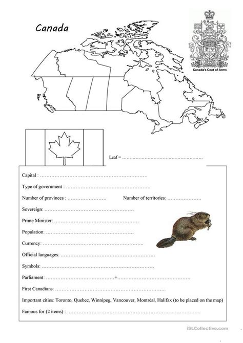Canada Social Studies Worksheets Geography For Kids Geography