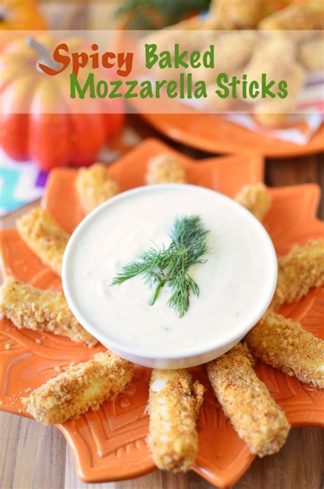 Spicy Baked Mozzarella Sticks Simple Sweet Savory