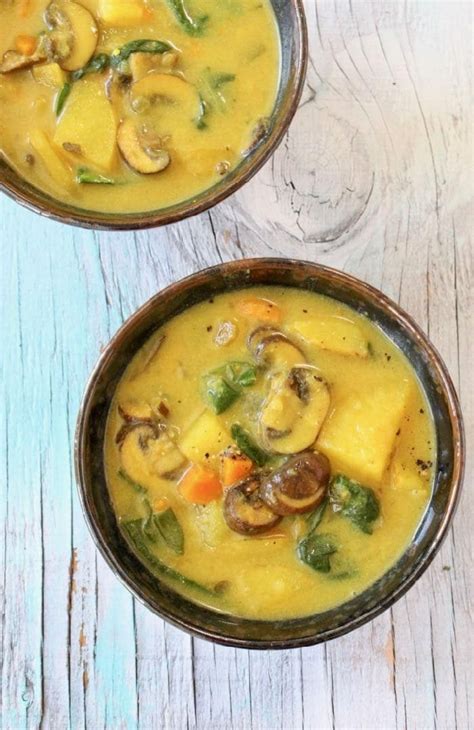 Reduce heat to medium, and simmer until tender, 11 to 14 minutes. Potato Mushroom Soup Recipe (Vegan) • Veggie Society ...