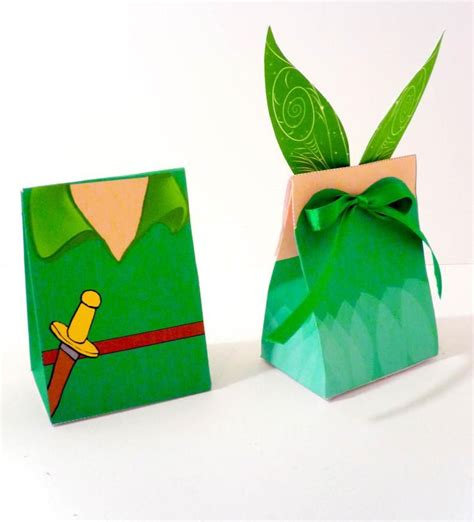 Tinkerbell Pixie Fairy Printable Party Treat Box Etsy Pirate Fairy