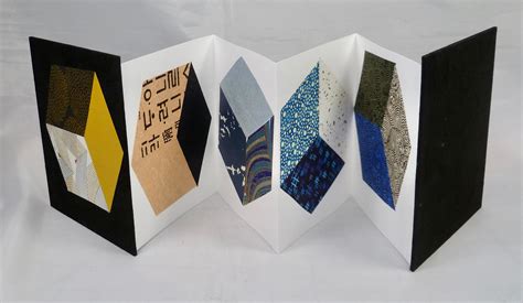 Accordion Book Tumbling Cubes With Papers From The Far East Etsy