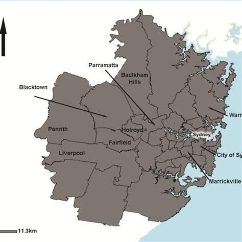 Greater Sydney Lga Map Hargachargerlaptoptokokomputeronline