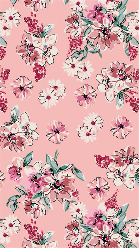 Wallpaper Floral Pink By Gocase Flowers Flores Brancas