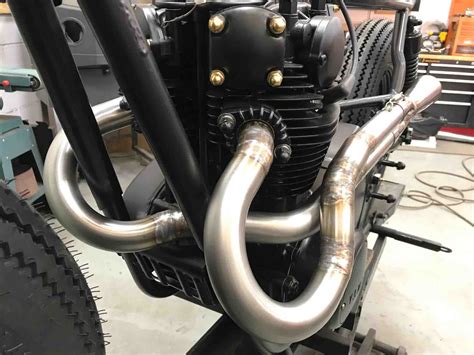 Yamaha Xs650 Stainless Steel Exhaust System Made To Order Kuna Customs