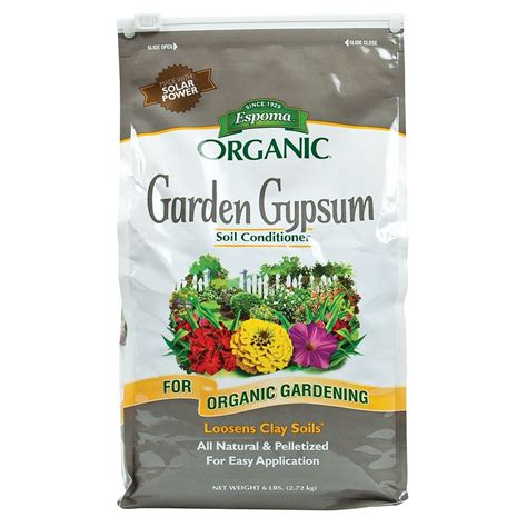 Espoma Garden Gypsum 6 Lb Hydroponic Supplies Espoma