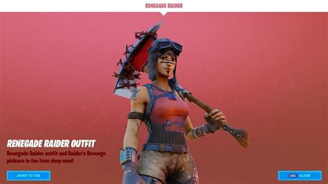 NEW FORTNITE ITEM SHOP "RENEGADE RAIDER" COMING BACK NOW!? May 31st