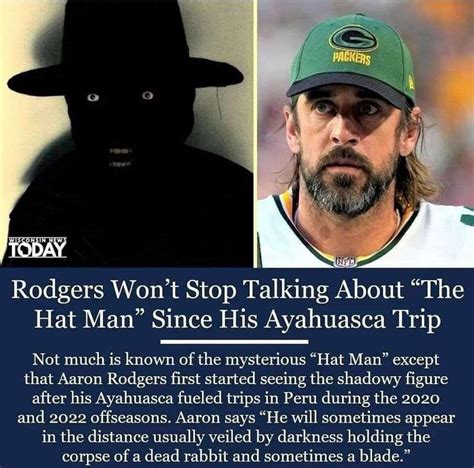 Aaron Rodgers The Hat Man The Hat Man Know Your Meme