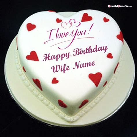 Birthday Cake For Wife With Name And Photo Cake Walls