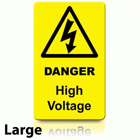 Large High Voltage Danger Labels Pat Labels Online