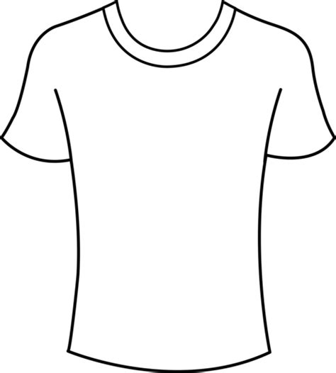Plain White T Shirt Template Clipart Best