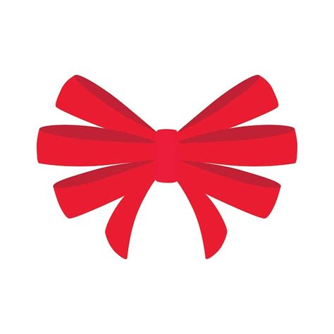 Premium Vector Red Bow Vector Illustration