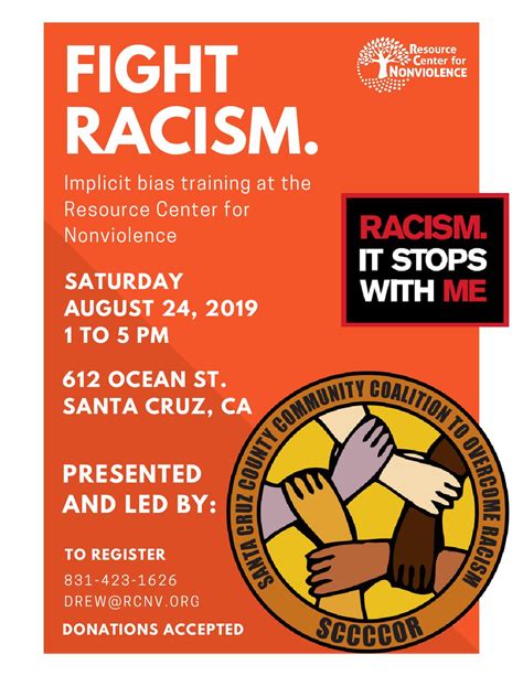 Racial Equity Implicit Bias Training By SCCCCOR Resource Center For