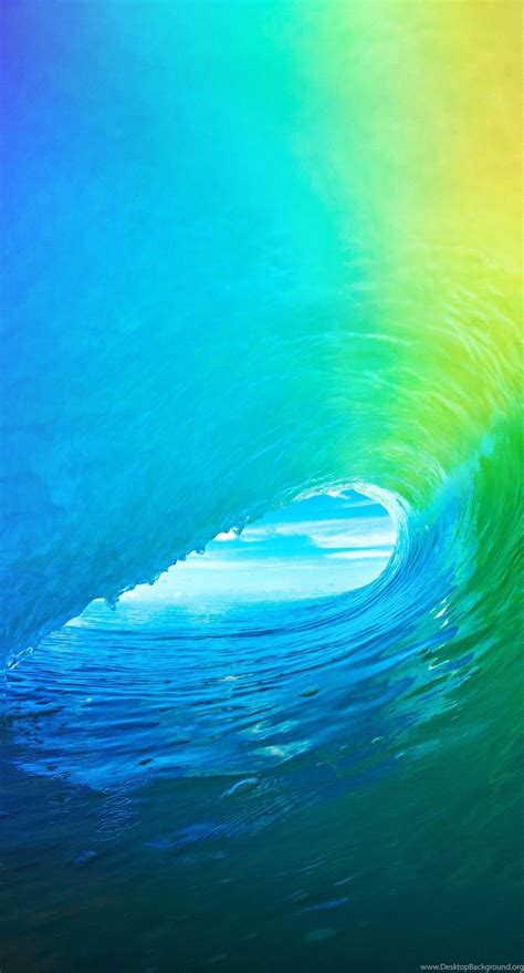 Iphone 6s Colorful Wave Beach Wallpapers Hd Iphones Wallpapers