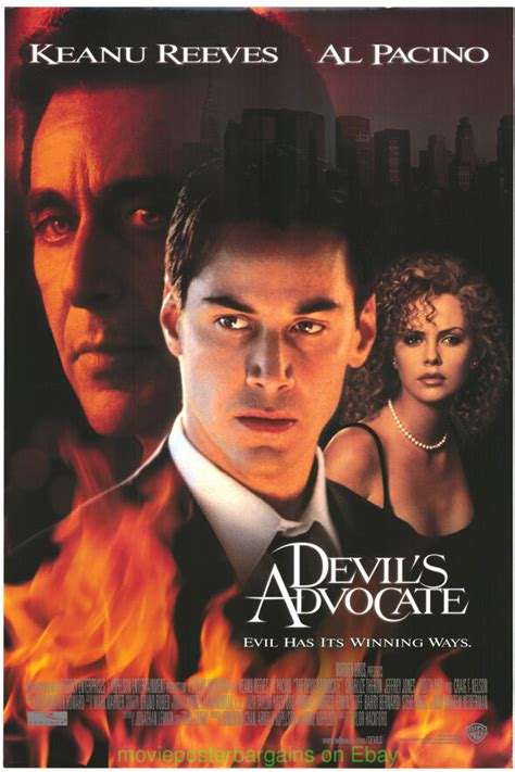 The Devils Advocate Movie Poster Original 27x40 Al Pacino Video One