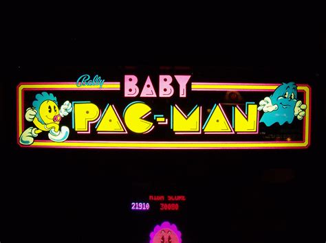 Baby Pacman Marquee For Baby Pacman Video Gamepinball Cab Flickr