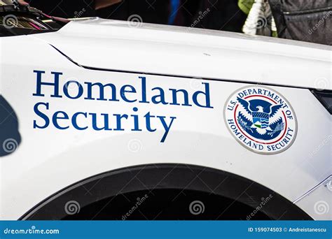 Sep 20 2019 San Francisco Ca Usa Homeland Security Vehicle