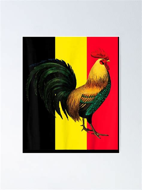 Belgium Cock Fight Game Fowl Pelea De Gallos Gallero Poster For Sale
