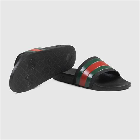 Gucci Men Rubber Slide Sandal 308234gib101098