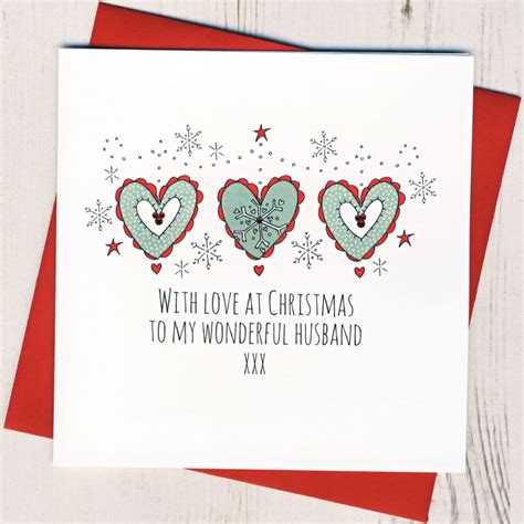 Handmade Husband Christmas Card