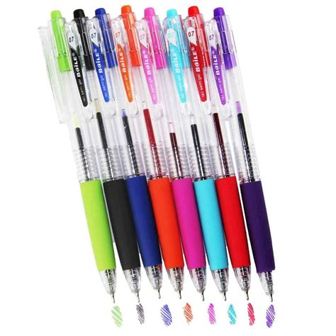 Gel Ink Retractable Roller Ball Pen Smooth And Effortless Writing Easy