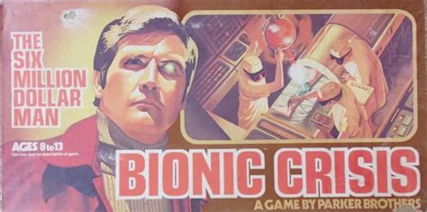 The Six Million Dollar Man Bionic Crisis Board Game Parker Brothers