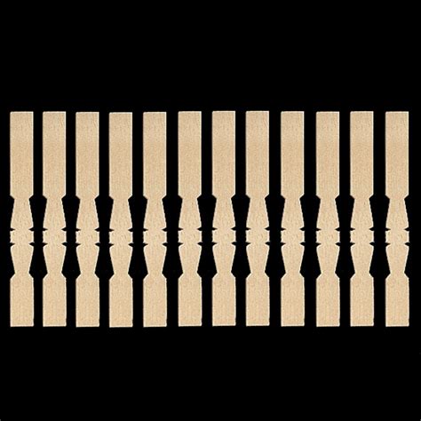 Hw7207 Flat Baluster Jeepers Dollhouse Miniatures