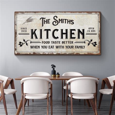Moms Kitchen Signs Custom Kitchen Sign Personalized Kitchen Etsy