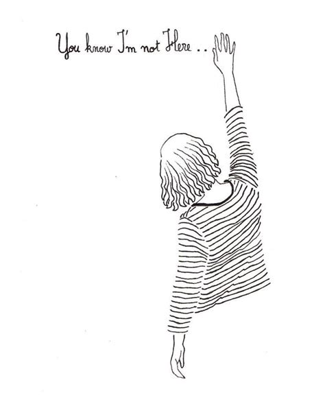 Im Not Here Illustration Art By The Twee Tomboy Pencil Art Drawings