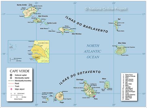 Map Of Cape Verde Nations Online Project