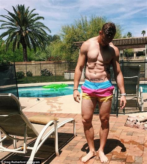 Greg Rutherford Goes Shirtless On Holiday Daily Mail Online