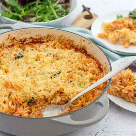 Easy One Pot Tuna Pasta Bake With Broccoli And Sweetcorn Recipe