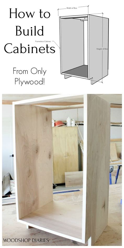 Diy Kitchen Cabinets Made From Only Plywood Building Kitchen