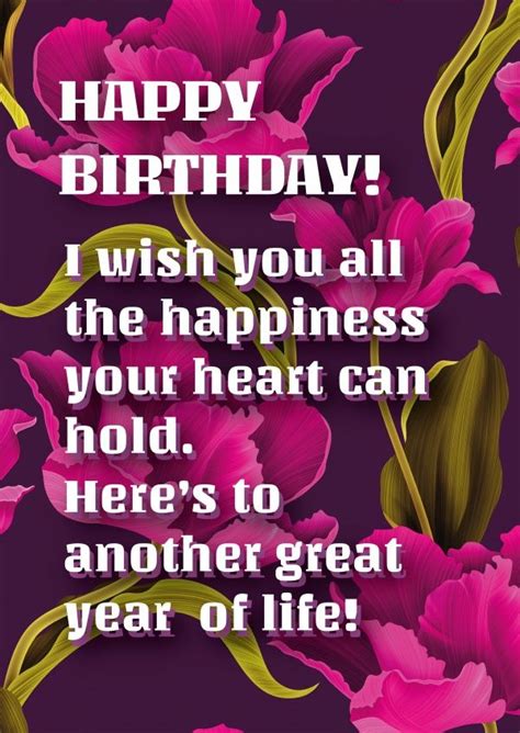 Happy Birthday Wish You All The Best And Happiness Pinterest Best Of
