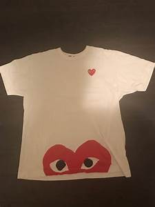 Comme Des Garcons Cdg Play T Shirt Size Xl Fits A Medium Grailed