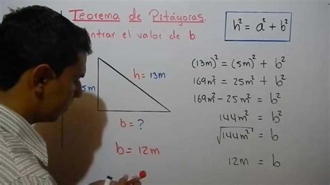 Explicación Del Teorema De Pitágoras Ejemplo 2 Youtube