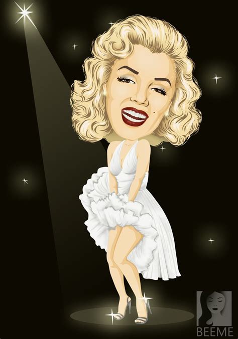 Marilyn Monroe Caricatura Caricaturas Desenhos