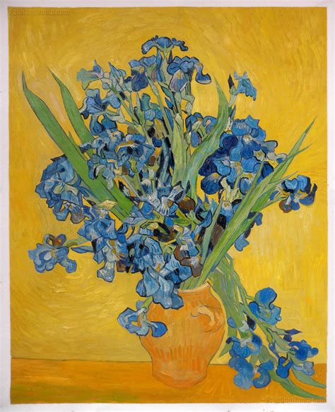Irises Amsterdam Vincent Van Gogh Oil Painting Replica Post