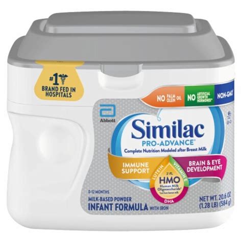 Similac Pro Advance Milk Based Powder Infant Formula With Iron 206 Oz
