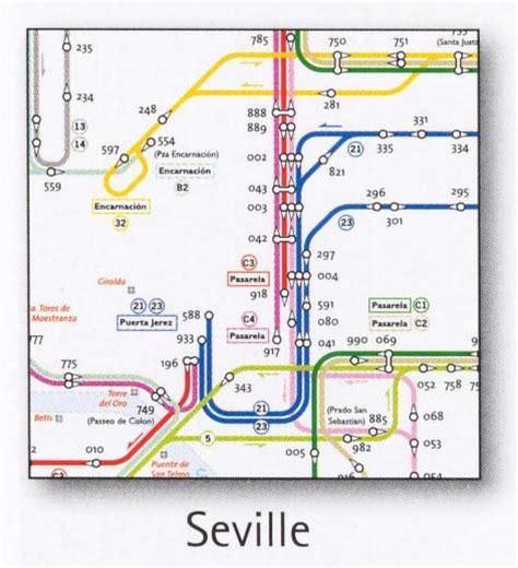 Seville Transport Map Spain Bus Map Map Stop Top Maps At A