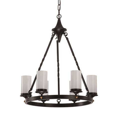 Indiana antique brass ceiling pendant light fitting with dimpled glass shade new. 6-Light Antique Black White Glass Shade Chandelier ...