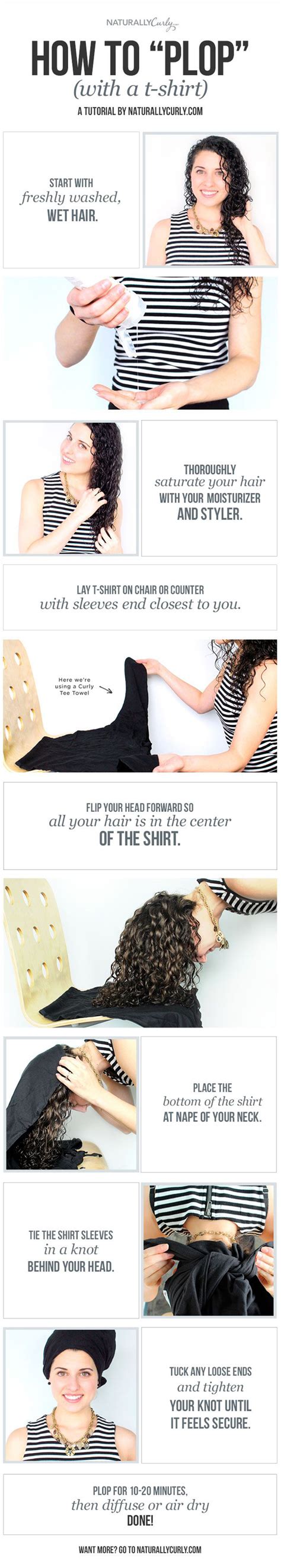 In case you're wondering what it is or want to refresh your memory, here's a complete breakdown on what hair plopping is, what it's benefits are. How to Plop Curly Hair: A Curly Girl's Guide ...