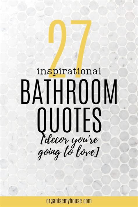 27 Inspirational Bathroom Quotes Decor Youll Really Love