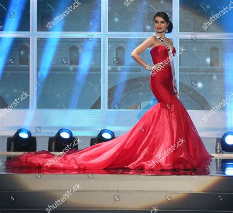 Elmira Abdrazakova Miss Russia 2013 Performs Editorial Stock Photo