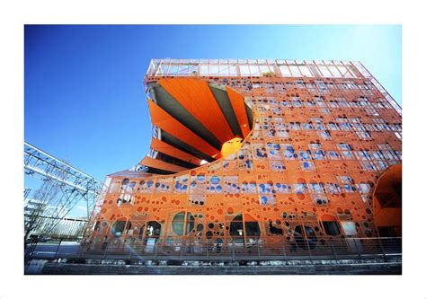 Le Cube Orange à Lyon Confluence Archiphotos