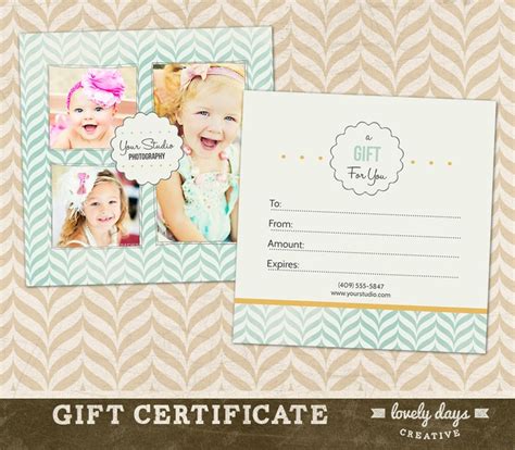 Create a gift voucher in minutes, with easy to use tools and a wide range of professionally designed gift voucher templates. Photography Gift Certificate Template for Professional ...